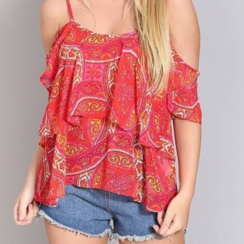 Show Me Your Mumu paisley print tank top, size Small